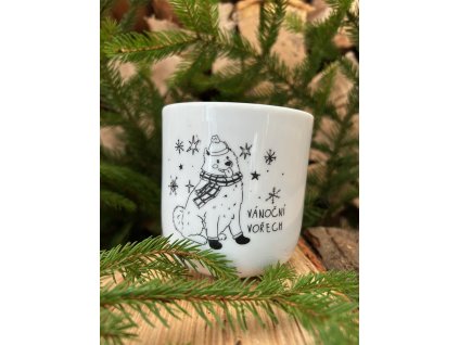 Sójová svíčka v porcelánu VÁNOČNÍ VOŘECH