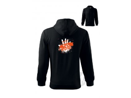 Hand orange (Barva Tmavě šedý melír, Velikost XXL)