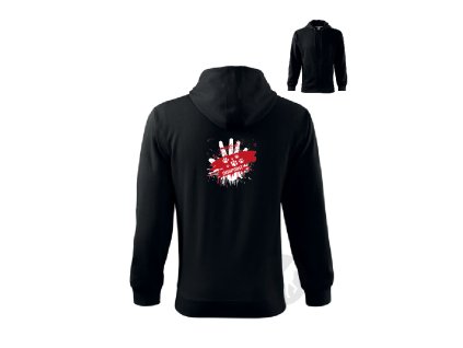 Hand red (Barva Tmavě šedý melír, Velikost 158 (12 let))