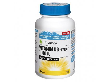 Swiss NatureVia Vitamin D3 Efekt 1000IU 90 tablet