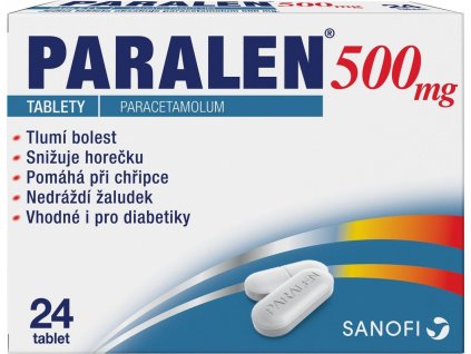 Paralen 500 por.tbl.nob. 24 x 500 mg