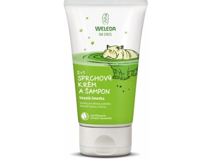 Weleda 2v1 sprchový krém a šampon Veselá limetka 150 ml