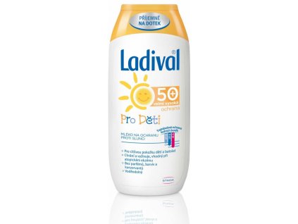 Ladival mléko na opalování pro děti SPF50 200 ml