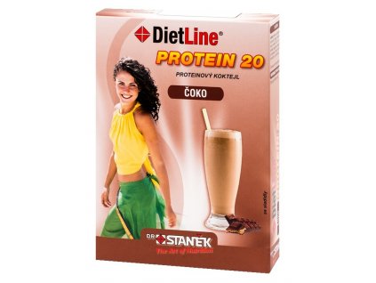 DIETLINE PROTEIN 20 KOKTEJL ČOKO 3 SÁČKY