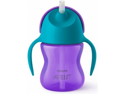 Avent hrníček s brčkem fialový 200 ml