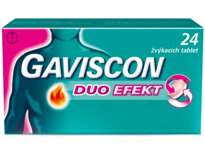 Gaviscon Duo Efekt žvýkací tablety por.tbl.mnd.24