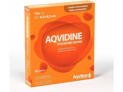 Aqvidine Povidone Iodine 9,5 x 9,5 cm 10 ks