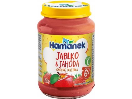Hamánek Jablko & Jahoda ovocná svačinka 190 g