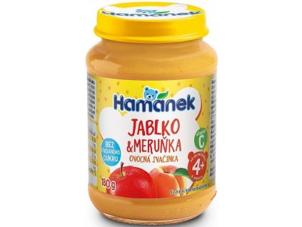 Hamánek Jablko meruňka bez přid.cukru 180 g