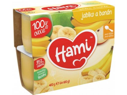Hami Jablko a banán 4 x 100 g