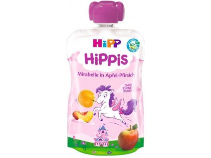 HiPP BIO 100% ovoce Jablko Broskev Mirabelka 100 g