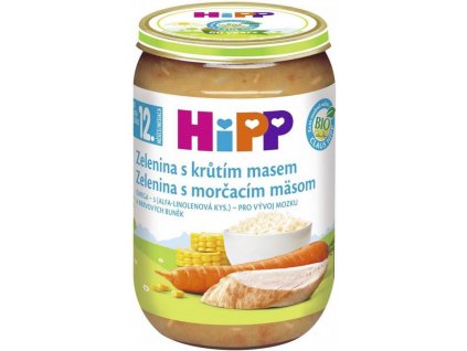 HiPP BIO Zelenina s krůtím masem 220 g