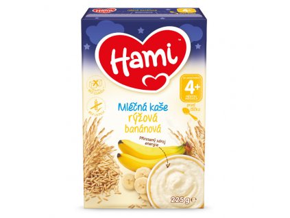 Hami mléčná kaše rýžová banánová DN 225g 4M