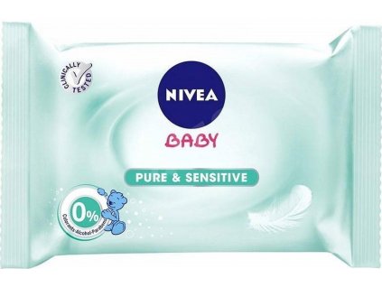 Nivea Baby čisticí ubrousky Sensitive 63 ks