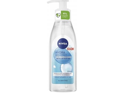 Nivea Hydra Skin Effect čisticí micelární gel s kyselinou hyaluronovou 150 ml