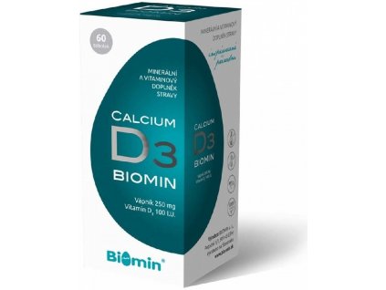 Biomin Calcium s Vitamínem D 60 kapslí