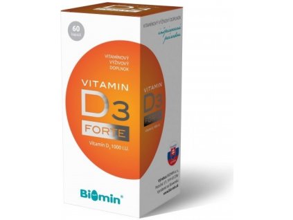 Biomin Vitamin D3 Forte 1000 I.U. 60 kapslí