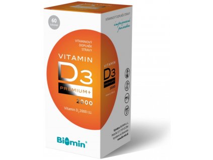 Biomin VITAMIN D3 PREMIUM+ 2000 I.U. 60 tobolek