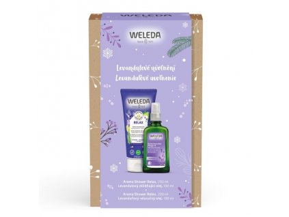 Weleda Levandulové uvolnění ​Aroma Shower Relax 200 ml + Levandulový zklidňující olej 100 ml dárková sada Weleda Levandulové uvolnění ​Aroma Shower Relax 200 ml + Levandulový zklidňující olej 100 ml dárková sada