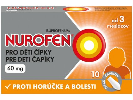 Nurofen čípky pro děti od 3 měsíců