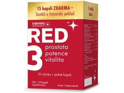 Cemio RED3 90+15 kapslí 2023