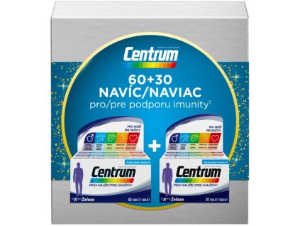 Centrum pro muže 60+30 tablet Vánoční balení