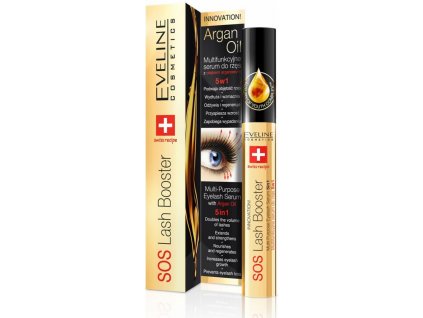 Eveline SOS Lash Booster Serum 5in1 With Argan Oil 10 ml