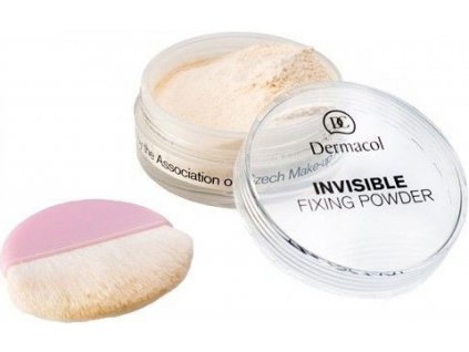 Dermacol Invisible Fixing Powder Transparentní fixační pudr Natural 13,5 g