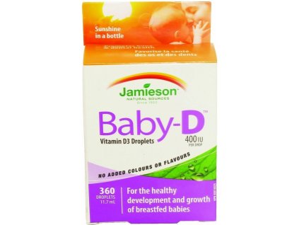 Jamieson Baby D Vitamín D3 400 IU kapky 11,7 ml