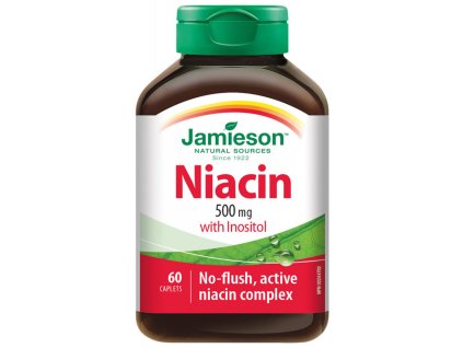 Jamieson Niacin 500 mg s inositolem 60 tablet