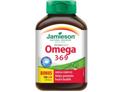 Jamieson Omega 3 6 9 1200 mg 150+50 kapslí