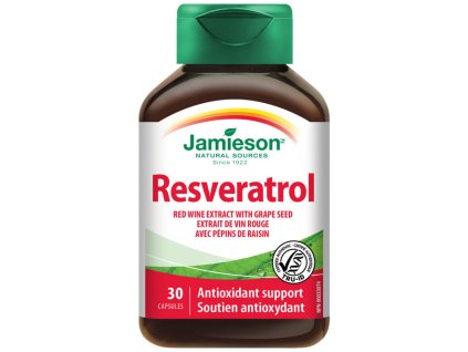 Jamieson Resveratrol 50 mg extr.z červ.vína 30 kapslí