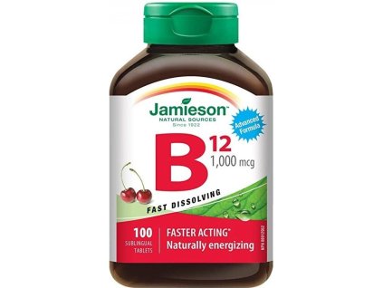 Jamieson vit. B12 1000 mcg třešeň 100 tablet
