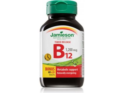 Jamieson Vitamín B12 1200mcg s post.uvolňov. 80 tablet