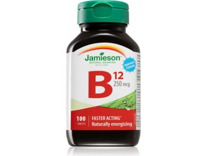 Jamieson Vitamín B12 kyanokobalamín 250mcg 100 tablet