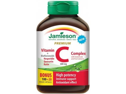Jamieson Vitamín C PREMIUM s bioflavonoidy 600 mg 120 tablet