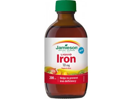 Jamieson Iron Liquid, Tekuté železo, 10 mg, 200 ml
