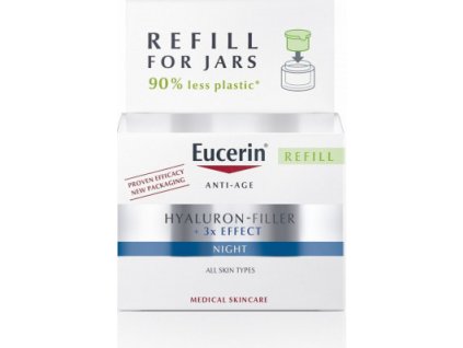 Eucerin Hyaluron Filler+3 x Effect noční krém náplň 50 ml