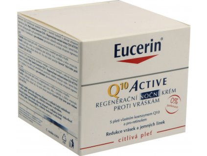 Eucerin Sensitive Q10 Active noční krém proti vráskám 50 ml