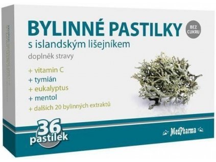 MedPharma Bylinné pastilky islandský lišejník 36ks