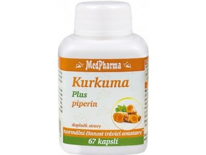 MedPharma Kurkuma Plus piperin 67 kapslí