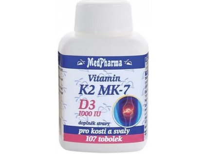 MedPharma Vitamin K2 MK 7+D3 1000 IU 107 tobolek