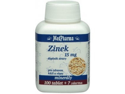 MedPharma Zinek 15 mg 107 tablet