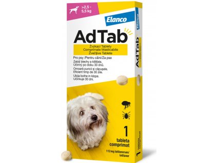 ADTAB 112 mg žvýkací tableta pro psy 2,5–5,5 kg 1 kus