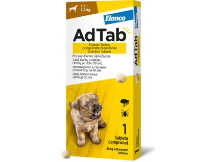 ADTAB 56 mg žvýkací tableta pro psy 1,3–2,5 kg 1 kus