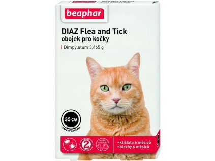 DIAZ Flea&Tick antiparazitní obojek kočka 35 cm