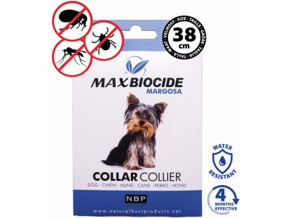 Max Biocide Collar Dog obojek pro psy 38 cm
