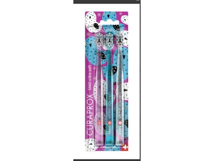 Curaprox CS 5460 Ultra soft 3ks WINTER Sněžné Sovy (Barva zelená + žlutá + červená)