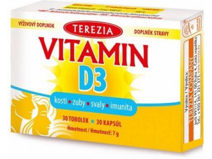 Terezia Vitamin D3 1000 IU 30 tobolek