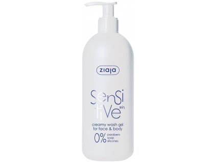 Ziaja Sensitive Skin krémový mycí gel pro citlivou pokožku 400 ml